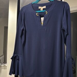 Michael Kors Navy Top with Bell Sleeves!